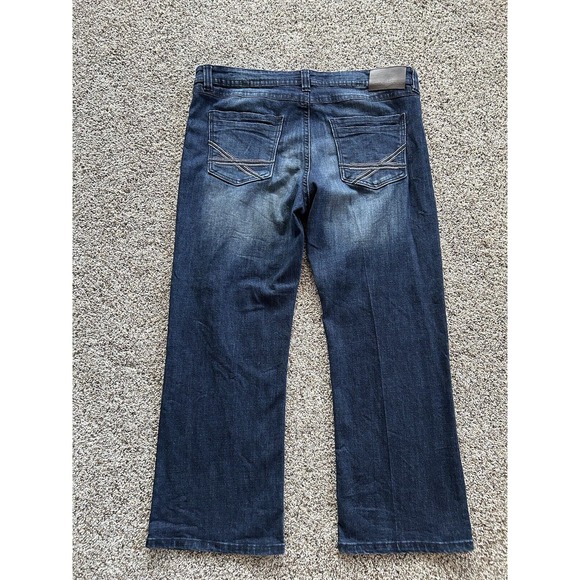 TK AXEL 38 X 30 (29.5) JEANS Slim Boot Stretch Denim Dark Wash WEARHARDER D24 - Picture 8 of 10